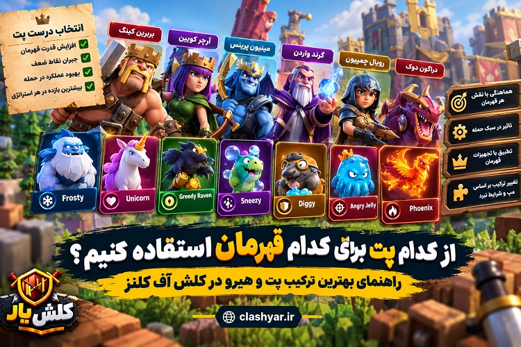 پت مناسب هر قهرمان